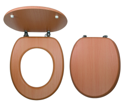 Novaservis Sedátko dýhované buk MDF WC/BUK