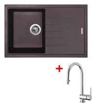 Granitový dřez Sinks BEST 780 Marone+MIX P BE78093MIPCL