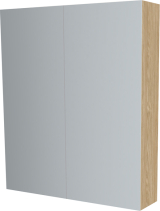 Mereo Koupelnová skříňka zrcadlová 80 cm, galerka, 2 x dvířka, Multidecor, Dub olejovaný CN798G82DUO1