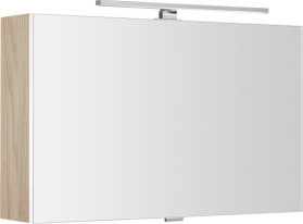 Sapho CLOE galerka s LED osvětlením 80x50x18cm, jilm bardini CE080-0013