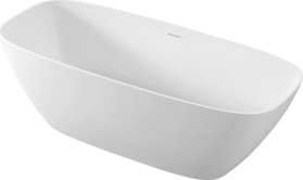 Polysan MEDINA volně stojící vana, solid surface, 165x70x52cm, bílá mat 92430