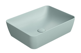 GSI SAND/NUBES keramické umyvadlo na desku 50x38cm, ghiaccio mat 903715