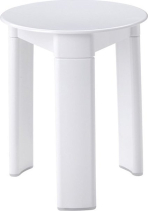Gedy TRIO koupelnová stolička, průměr 33x40cm, bílá 2072