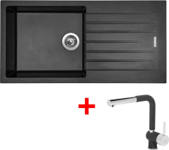 Granitový dřez Sinks PERFECTO 1000 Metalblack + Mix 3 P GR G15274