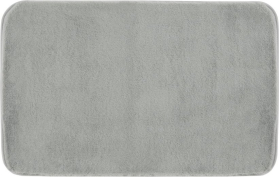 Gedy FUZZY koupelnová předložka, 50x80cm, 100% polyester, protiskluz, šedá 96FY508008