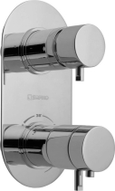 Sapho RHAPSODY podomítková sprchová termostatická baterie, 2 výstupy, chrom 5585T