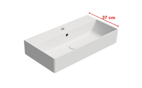 GSI KUBE X keramické umyvadlo 70x37cm, bílá mat 9455109