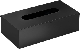 Gedy Zásobník na papírové kapesníky závěsný, 250x75x130 mm, černá mat 230814
