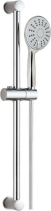 Mereo Sprchová souprava, třípolohová sprcha, šedostříbrná hadice, stavit. držák, nerez/plast/chrom CB900W