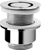 Omp Tea Umyvadlová výpust 5/4“, neuzavíratelná, design zátka, 30-45mm, chrom 147.545.5