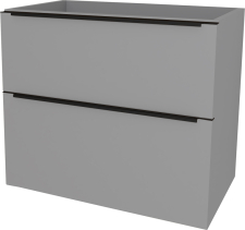 Mereo Mailo, koupelnová skříňka 61 cm, černé madlo, Multidecor, Šedý Supermat CN590SBSEDA