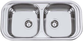 Nerezový dřez Sinks SEVILLA 860 DUO V 0,6mm leštěný RDSEL86043526V