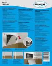 Aqualine Magnetická dvířka pod obklady 200x250 PD201