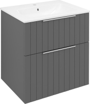 Sapho CIRASA umyvadlová skříňka 59, 2x64x46cm, carina strip CR601-4141S