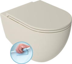 Isvea INFINITY závěsná WC mísa, Rimless, 36, 5x53cm, ivory 10NF02004-2K