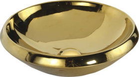 CREAVIT MINIMAL umyvadlo na desku kulaté, průměr 45cm, zlatá MN045-AK00