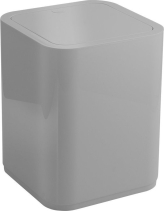 Gedy SEVENTY odpadkový koš výklopný, 8l, plast ABS, šedá 630908