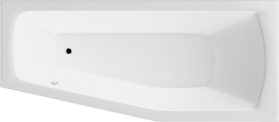Aqualine OPAVA vana 160x70x44cm, pravá, bílá A1671