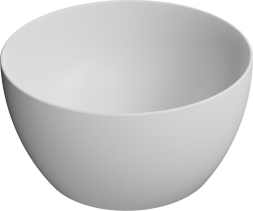 GSI PURA keramické umyvadlo na desku vysoké, průměr 42cm, bílá mat 885209