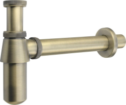 Aqualine RETRO umyvadlový sifon 5/4", odpad 32mm, tmavý bronz 9686