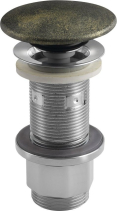 Sapho Umyvadlová výpust 5/4“, click-clack, betonová zátka, 10-80mm, zlato FG918