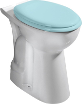 CREAVIT HANDICAP WC mísa kombi, zvýšený sedák, spodní odpad, 36, 5x67, 2cm, bílá BD305