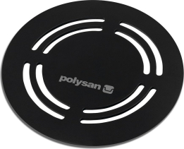 Polysan FLEXIA kruhová krytka sifonu, černá 73217