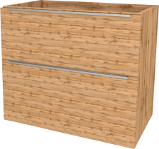 Mereo Mailo, koupelnová skříňka 61 cm, chrom madlo, Multidecor, Dub Wotan CN590SDWOT