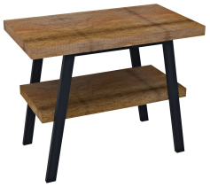 Sapho TWIGA umyvadlový stolek 90x72x50 cm, černá mat/old wood VC442-90-8