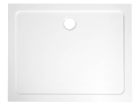 Aqualine TECMI sprchová vanička z litého mramoru, obdélník 100x90cm, bílá PQ10090