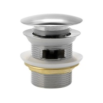 Aqualine Vanová výpust 6/4", click-clack, pro vany s integrovaným přepadem, chrom TF5005