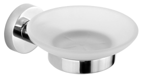 Aqualine SAMBA mýdlenka, mléčné sklo, chrom SB102