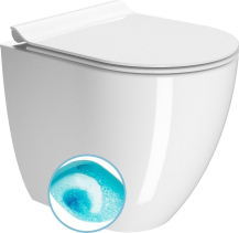 GSI PURA WC mísa stojící, Swirlflush, 36x50cm, spodní/zadní odpad, bílá ExtraGlaze 880411