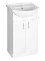 Aqualine SIMPLEX ECO 50 umyvadlová skříňka včetně umyvadla 47x83, 5x29cm SIME500