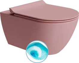 GSI PURA závěsná WC mísa, Swirlflush, 36x55cm, blush dual-mat 881524