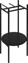 Sapho PUNO podstavec pod kulatá umyvadla 375x830x448xmm, černá SKA380-2
