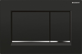 Geberit GEBERIT SIGMA30 ovládací tlačítko, černá lesk/chrom 115.883.KM.1
