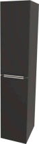 Mereo Mailo, koupelnová skříňka vysoká 170 cm, chrom madlo, Multidecor, Černá Supermat CN594LPCIPM