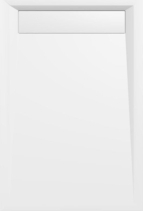 Polysan VARESA sprchová vanička z litého mramoru se záklopem, obdélník 120x80cm, bílá 71604