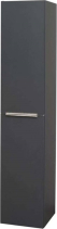 Mereo Mailo, koupelnová skříňka vysoká 170 cm, antracit, chrom madlo CN534LP