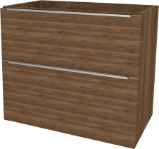 Mereo Mailo, koupelnová skříňka 81 cm, chrom madlo, Multidecor, Ořech Pacifik tabákový CN591SOPT2