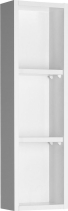 Aqualine ZOJA policová skříňka k zrcadlu Korin, 20x70x12cm, bílá 45463
