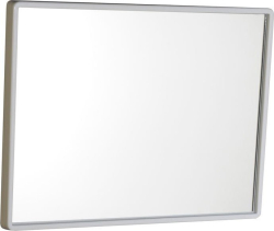 Aqualine Zrcadlo v plastovém rámu 40x30cm, bílá 22436