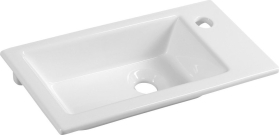 Aqualine ZUNO 50 keramické umývátko nábytkové 50x25cm, bílá 9050