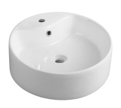 Aqualine Keramické umyvadlo na desku Ø 40 cm, bílá 49413