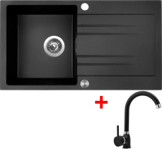 Granitový dřez Sinks RAPID 780 XC Granblack + Polo GR G3930XC