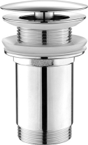 Aqualine Umyvadlová výpust 5/4“, neuzavíratelná, velká zátka, 10-50mm, chrom TF6001