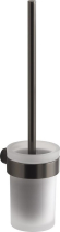 Gedy PIRENEI WC štětka závěsná, mléčné sklo, gun metal PI330381