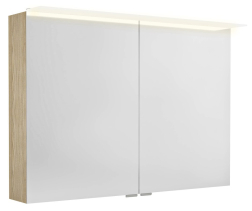 Sapho LINEX galerka s LED osvětlením, 100x70x15cm, jilm bardini LX100-0013
