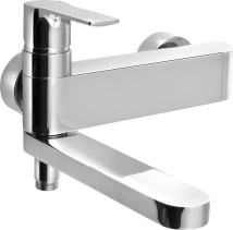 Sapho PAX nástěnná vanová baterie, otočné ramínko, chrom XA10-1